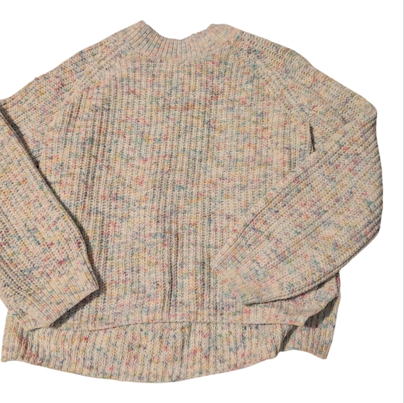 Old Navy Other - Old Navy Pastel Rainbow‎ Speckled Velour Knit Girls Sweater Size XL 14/16